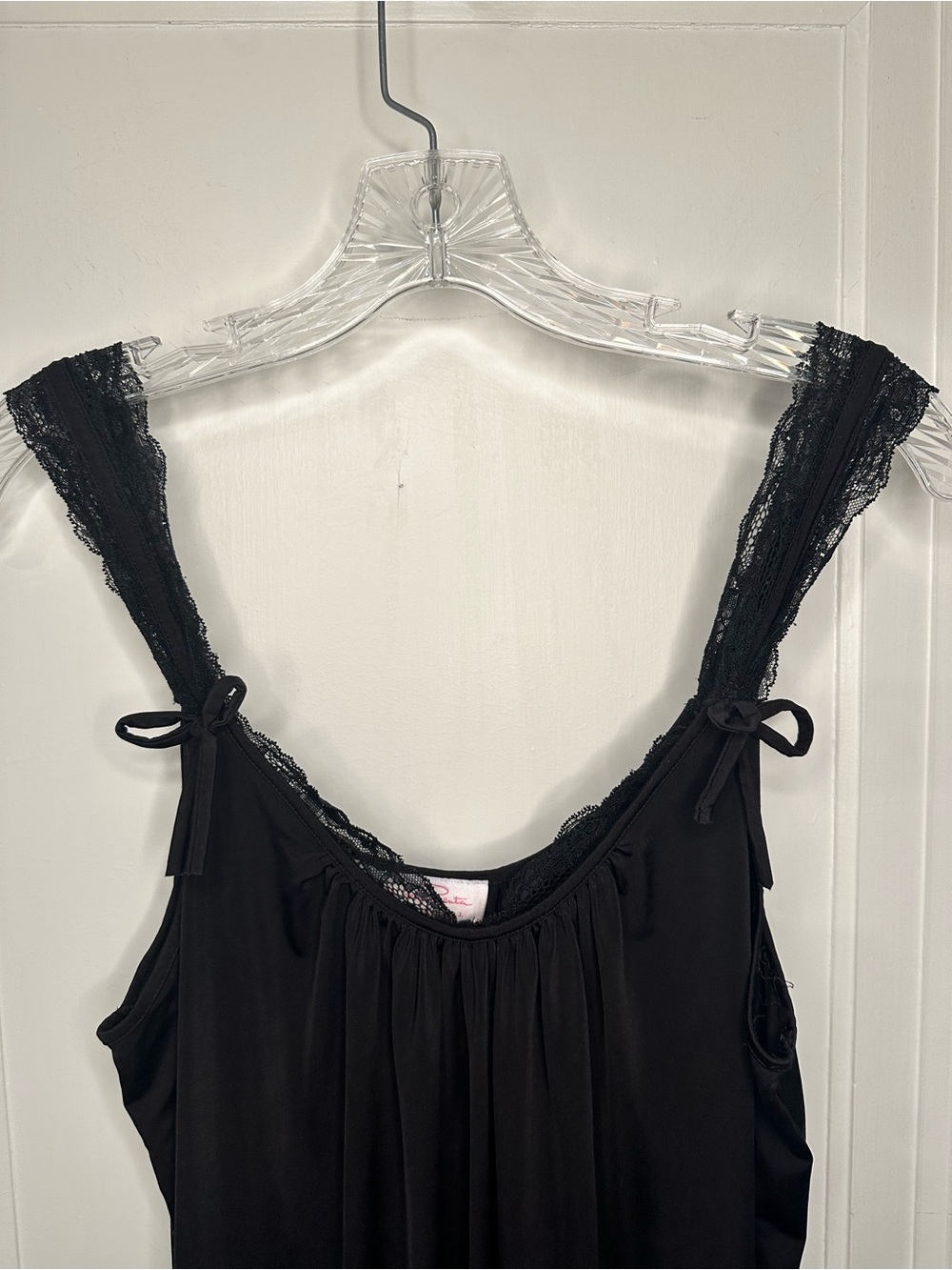 Oscar de la Renta Pink Label medium black negligee - Picture 5 of 8